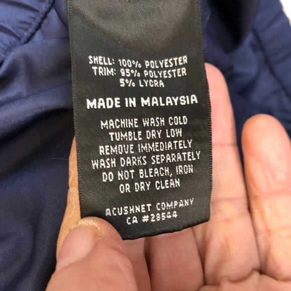 FootJoy Mens Windbreaker Jacket Large Short Sleeve V-Neck Pullover Golf Navy - Picture 4 of 10